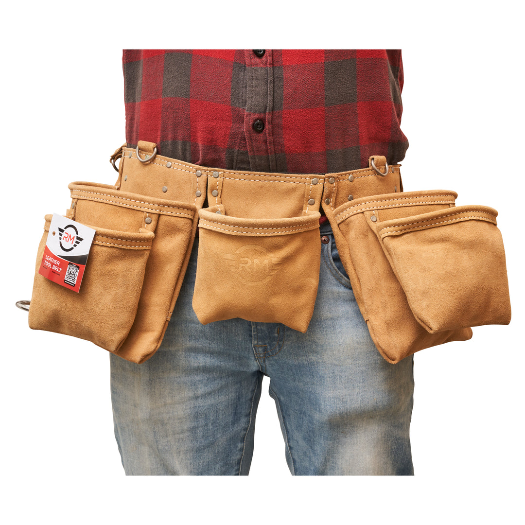 RM 12 Pocket Nylon Leather Tool Belt.