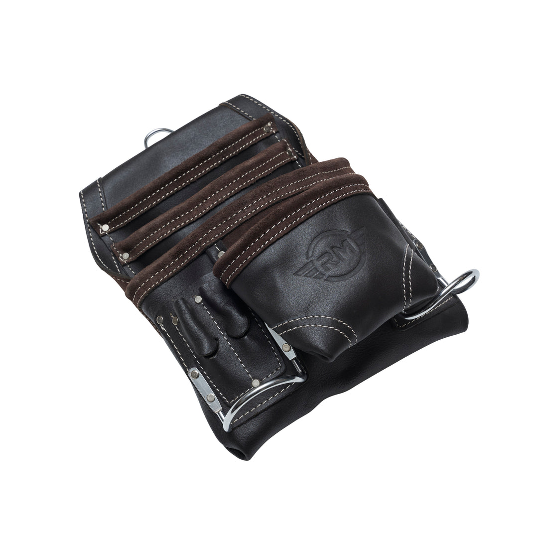 RM 10 Pocket Leather Electrician Tool Pouch.