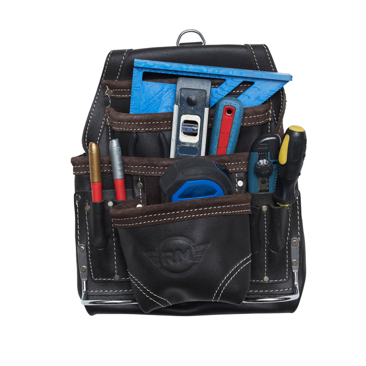 RM 10 Pocket Leather Electrician Tool Pouch.