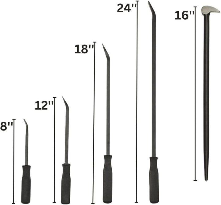 RM Tools 5 Piece Pry Bar Set.