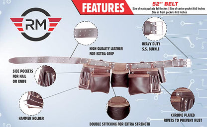 Oil Tan Leather Tool Belt